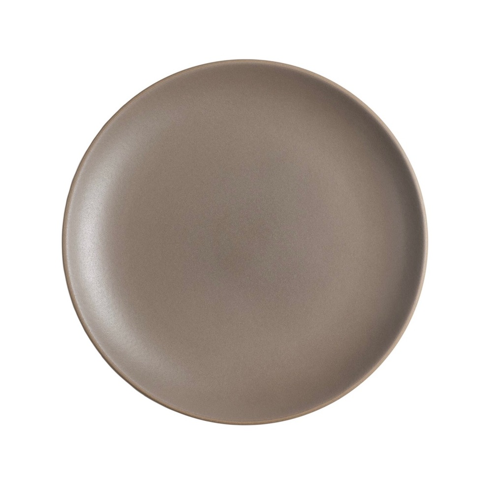 $58 Brand New Heath Ceramics Brown Cocoa Fawn Coupe Dinner Plate 11'' Diameter